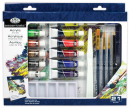 R&L ACRYLIC PAINTING BOX SET 21 PC RD844L