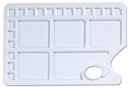 PLASTIC 23 WELL RECTANGULAR PALETTE 340mm x 235mm