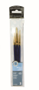 R&L 3 PC BRISTLE BRUSH SET ROUND (1,3,5) RSET-9107