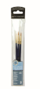 R&L 3 PC GOLD TAKLON BRUSH SET ROUND (1,3,5) RSET-9108