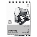 WINSOR & NEWTON SPIRAL SKETCHI NG PAD A4 50 SHEETS 6672002