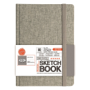 R&L A6 HARDBACK SKETCHBOOK GREY FABRIC 4 X 6 SKTGRY-46
