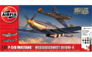 AIRFIX A50193 P-51D MUSTANG VS BF109F-4 DOGFIGHT DOUBLE