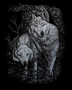 R&L WOLVES IN TRE SCRAPERFOIL SILVER SILF23