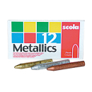 METALLIC WAX CRAYONS (12's) VX12M/GSB