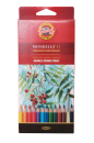 KOH-I-NOOR MONDELUZ 12 AQUA W/SOLUBLE PENCILS FRUIT