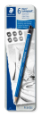 STAEDTLER MARS LUMOGRAPH PENCIL TIN OF 6 ASS 100 G6