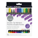 DR SIMPLY DUAL TIP MARKER 12PC SET D644400012