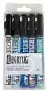 PEBEO ACRYLIC MARKER 5 SET 1.2 WH-LB-CY-CB-NB 201213