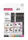 UNI PIN COLOURED MANGA 8 PACK - ASSORTED 302331575