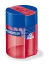 STAEDTLER DOUBLE HOLE TUB SHARPENER TREND COLOURS 512006
