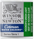 WN COTMAN WATERCOLOUR 1/2 PAN HOOKER'S GREEN LIGHT 0301314