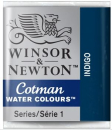 WN COTMAN WATERCOLOUR 1/2 PAN INDIGO 0301322