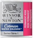 WN COTMAN WATERCOLOUR 1/2 PAN PERMANENT ROSE 0301502