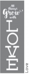 LOVE 6"x18" AMERICANA&reg; DECOR&trade; STENCIL
