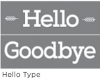 HELLO TYPE 6"x18" 2-PART AMERICANA&reg; DECOR&trade; STENCIL