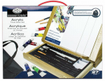 R&L ACRYLIC TRAVEL EASEL SET REA4901
