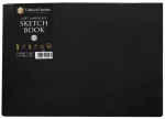 A3 LANDSCAPE SOFT SKETCH BOOK 20 SH WHITE PAPER BLACK COVER