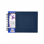 DR AQUAFINE LINEN ARTBOOK A5 L NAVY BLUE 300G 20S D476217500