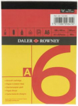 DR A6 RED & YELLOW GUMMED PAD (150gsm) 434130600