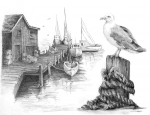 R&L SKETCHING MADE EASY - FISHING PIER SKBN5