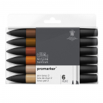 PROMARKER 6 SET SKIN TONES 2 0290115 BY WINSOR & NEWTON