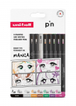 UNI PIN COLOURED MANGA 8 PACK - ASSORTED 302331575