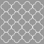 MOD QUATREFOIL 12"x12" AMERICANA® DECOR<sup>(TM)</sup> STENCIL