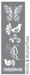 BIRDS & BUTTERFLIES 6"x18" AMERICANA® DECOR<sup>(TM)</sup> STENCIL