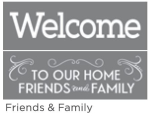 FRIENDS & FAMILY 6"x18" 2-PART AMERICANA® DECOR<sup>(TM)</sup> STENCIL