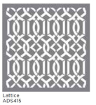 LATTICE 18"x18" AMERICANA® DECOR<sup>(TM)</sup> STENCIL