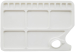 PLASTIC 17 WELL RECTANGULAR PALETTE LARGE 340mmx235mm