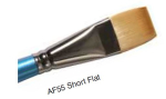 DR SHORT FLAT AF55-1/2IN AQUAFINE BRUSH