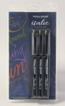 Wm MITCHELL ITALIC CALLIGRAPHY MARKER 3 PACK - BLUE   38055