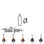 Wm. MITCHELL ITALIC PENS (LEFT HAND) - ASSORTED 35575