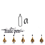 Wm. MITCHELL ITALIC nibs RIGHT HAND12 ASSORTED 35515