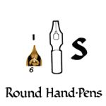 Wm. MITCHELL R.H. LEFT OBLIQUE NIBS 6 35245  ROUND HAND