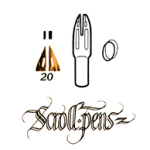 Wm. MITCHELL SCROLL PEN NIBS - 20                 35650