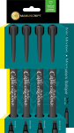 MANUSCRIPT 4 CALLICREATIVE ITALIC MARKERS BLACK MM64091