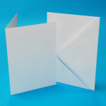 CRAFT UK C5 WHITE CARDS & ENVELOPES 25 PACK