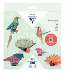 ORIGAMI KIT BIRDS 3 SIZES 60SH CLAIREFONTAINE 95382C