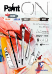 CLAIREFONTAINE PAINTON MIX6 A4 ASSORTED 24sh 976015C