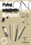 CLAIREFONTAINE PAINTON NATURAL PAD A5 250G 30SH 96539C