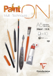 CLAIREFONTAINE PAINT ON WHITE PAD A5 250GSM 40SH 96538C