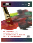 R&L PALETTE PAPER 40 SHEETS 9 X 12 RD350