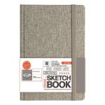 R&L A5 HARDBACK SKETCHBOOK GREY FABRIC 5.5x8.5 SKTGRY-58