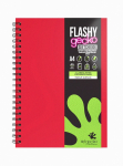 FLASHY A4 SPIRAL RASPBERRY GECKO SKETCHBOOK  GEC205