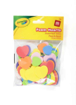 CRAYOLA FOAM HEARTS ASST SIZES PEEL & STICK 80 PCS AC4316-02