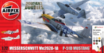 AIRFIX A50183 MESSERSCHMITT ME262 & P-51D MUSTANG DOGFIGHT