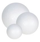 POLYSTYRENE SPHERES 35,50,70mm 30 ASSORTED